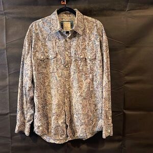 Panhandle Rough Stock pearl snap size large western shirt